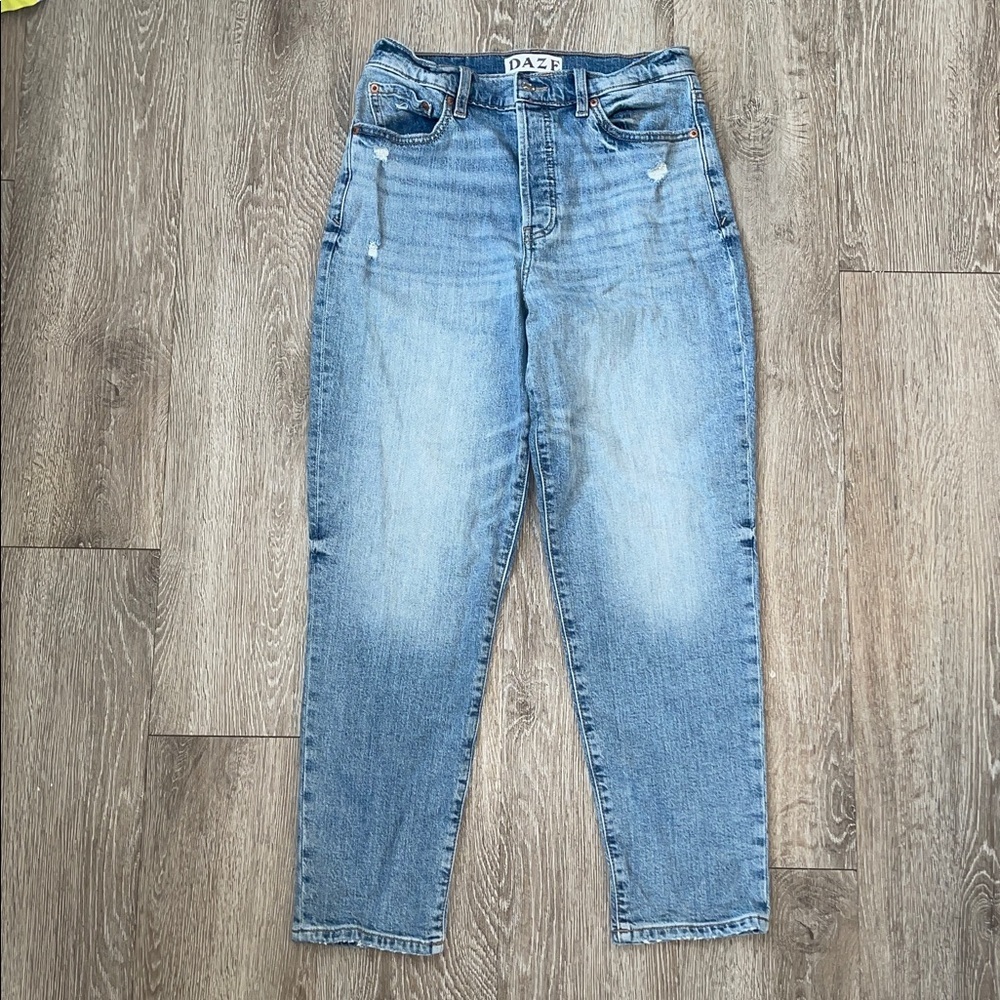 Daze rigid Light Blue Straight Leg Jeans size 28 denim pants